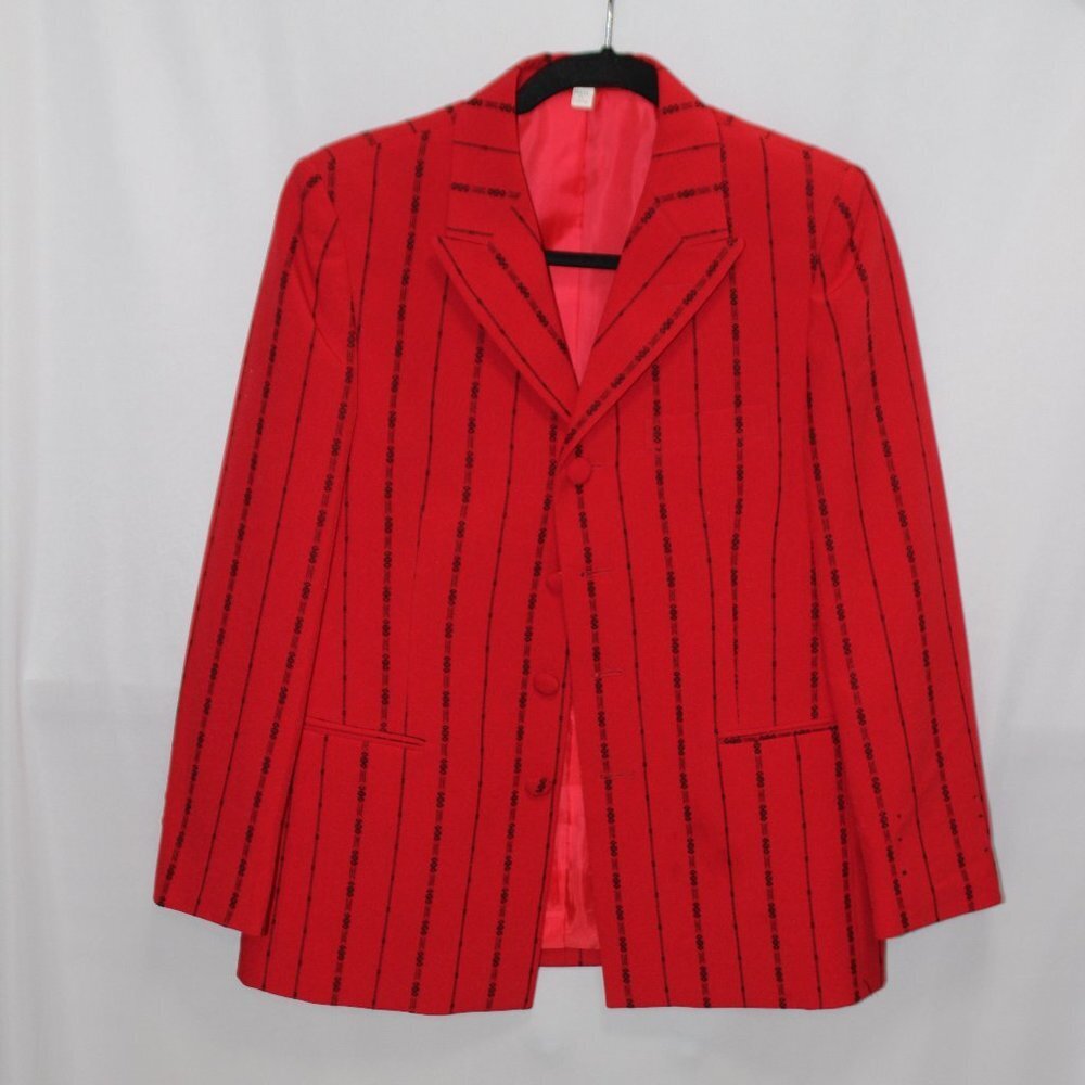 Women's Vintage Alberto Celini Milan Italy Hand Taylored Red Jacket